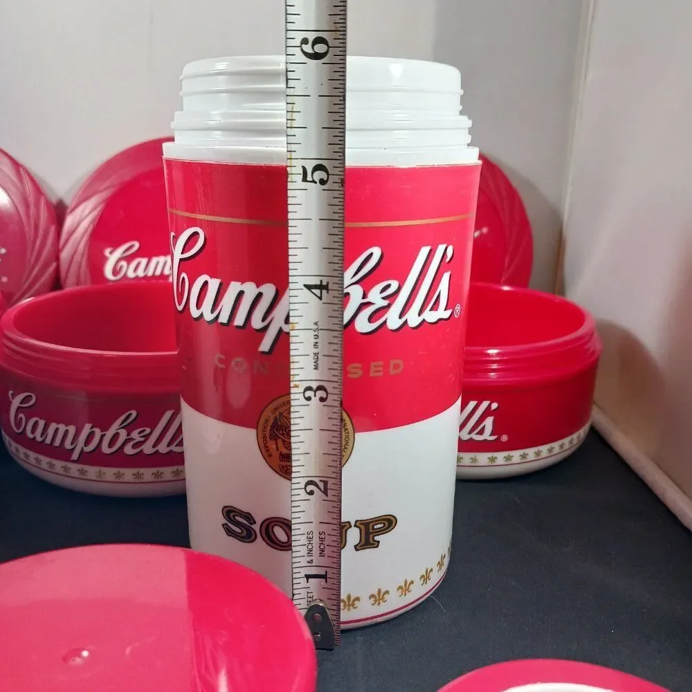 Campbell's 1998 Condensed Soup Can-Tainer Plastic 11oz (5)